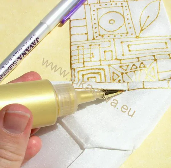 Kontura na hedvábí MARABU, 25ml