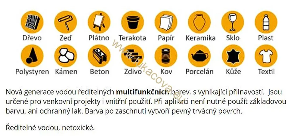 Cadence AKRYL HYBRID barva na všechny povrchy, 120ml - bílá