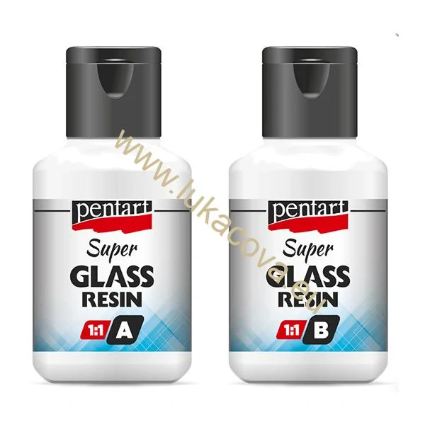 Pryskyřice SUPER GLASS PENTART 1:1, 2x40 ml