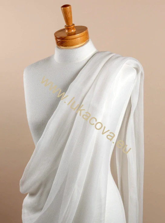 100% hedvábí metráž - CRINKL ŽORŽET 5 (Georgette), š. 114cm