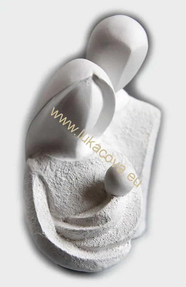 Sádrový odlitek bysta RODINA, 12,5 x 7 x 10cm (4130)