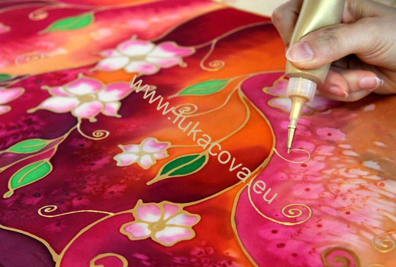 Kontura na hedvábí H DUPONT, 100ml