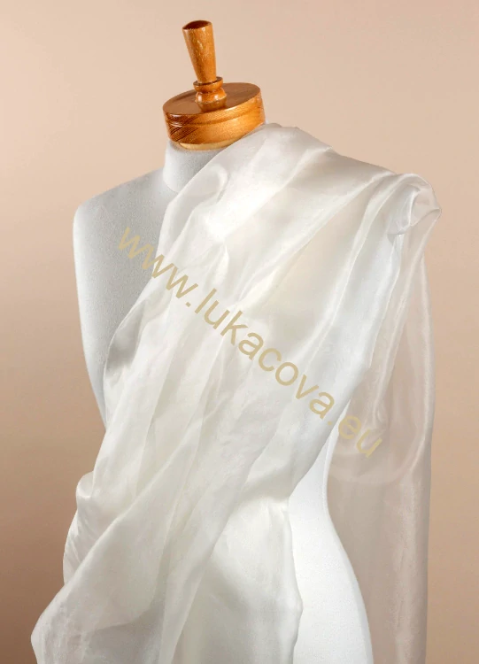 100% hedvábí metráž - ORGANZA 5, š. 114cm (NATUR)