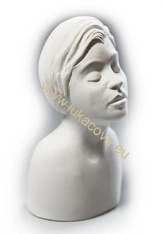 Sádrová hlava bysta JAKUB, 12x6cm (4193)