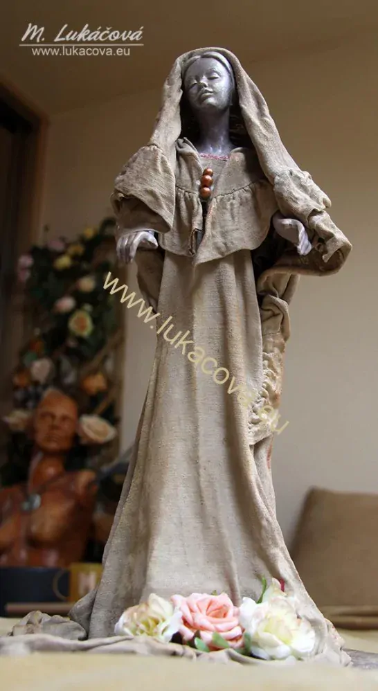 Sádrová hlava bysta MAGDA, 12x6cm (4170)