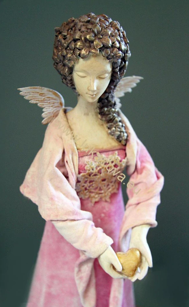 Sádrová hlava bysta FLORA, 12x6,5cm (4229)