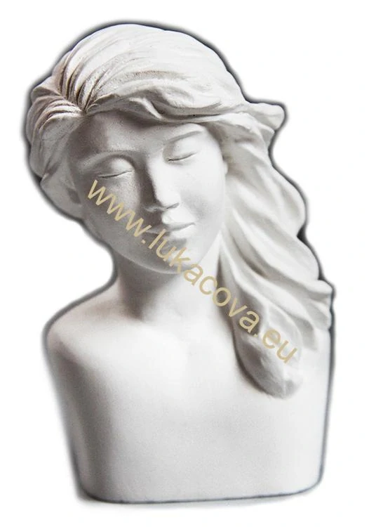 Sádrová hlava bysta ELA, 12x7cm (4254)