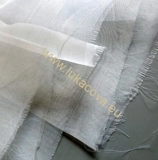 100% hedvábí metráž - ORGANZA 5, š. 114cm (NATUR)