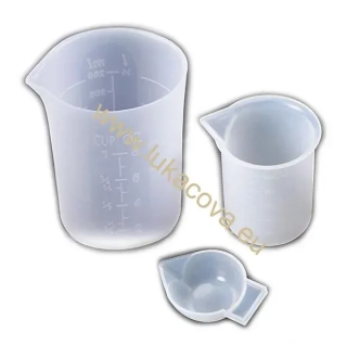 Silikonová odměrka - 15ml, 100ml a 250ml