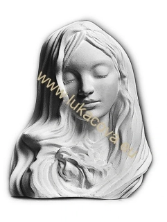 Sádrová hlava bysta MADONA, 10x8cm (4215)