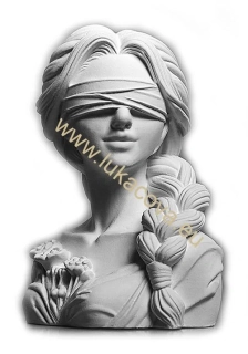 Sádrová hlava bysta VESNA, 9,5x7,5cm (4216)